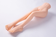 Soft TPE سفید 75cm نیم تنه تنه واقعی واژینال مقعدی پای جنسی